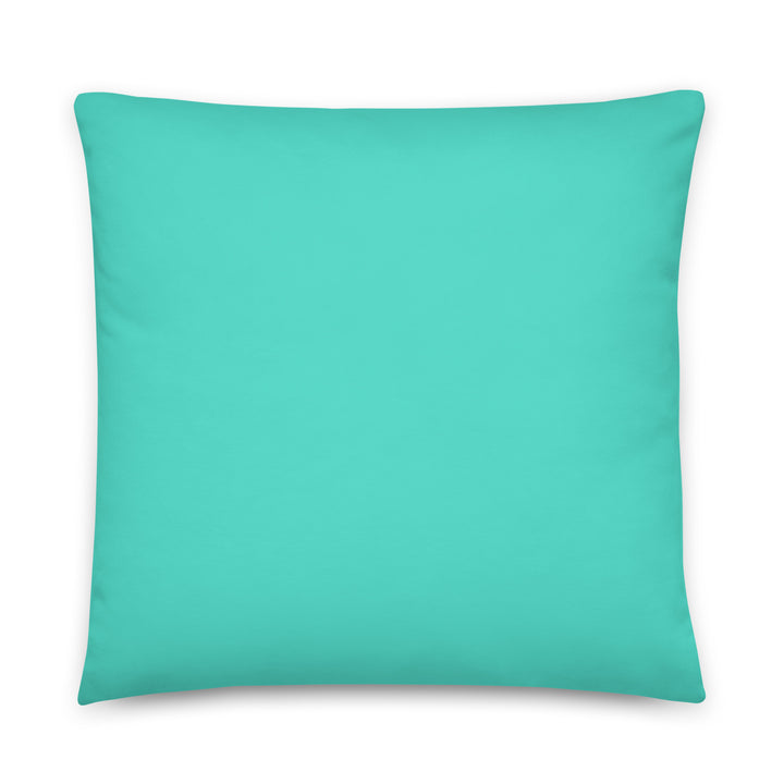 Light Aqua Blue Throw pillow. Bright Collection.