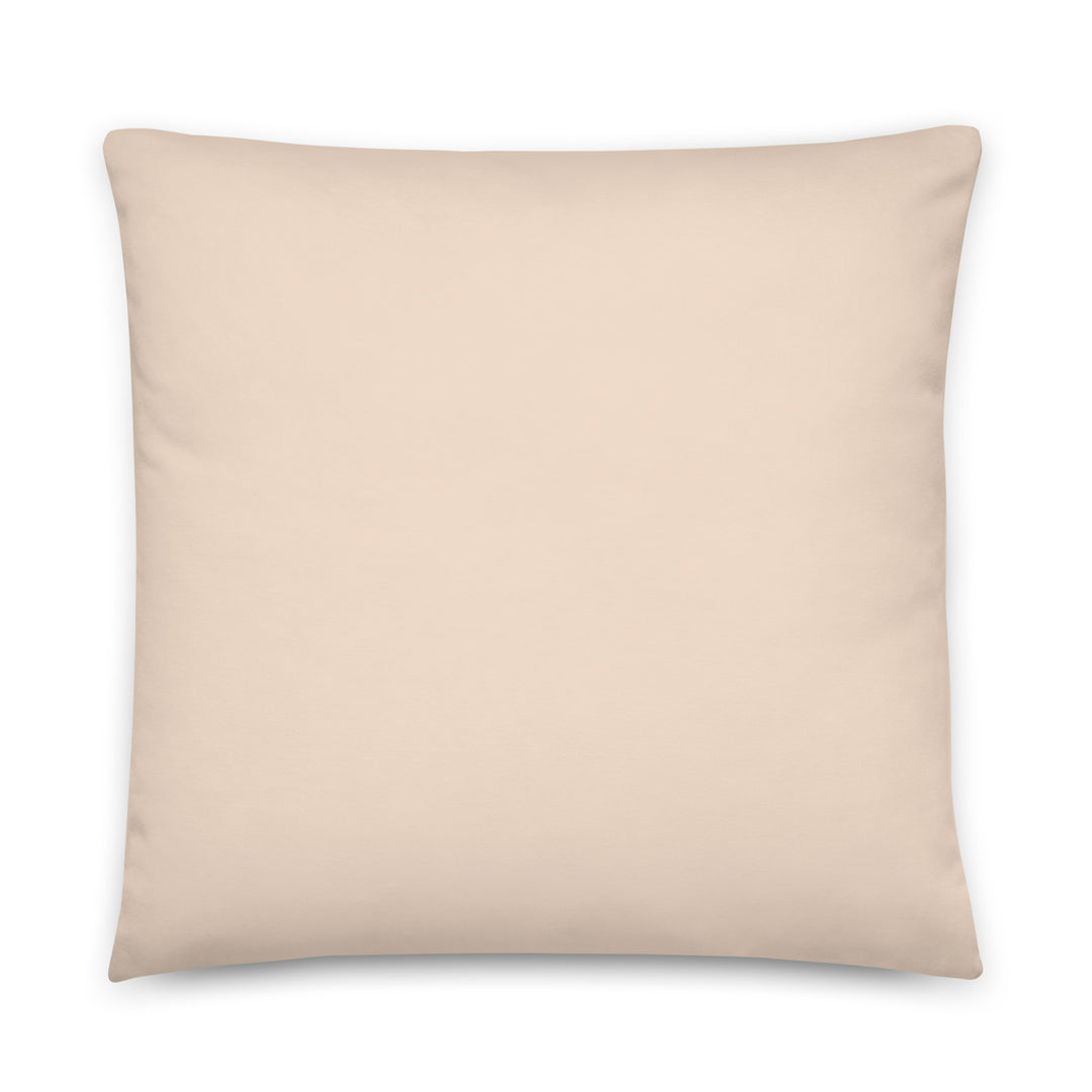 Light Peach Throw pillow.  Purple Simplicity collection.