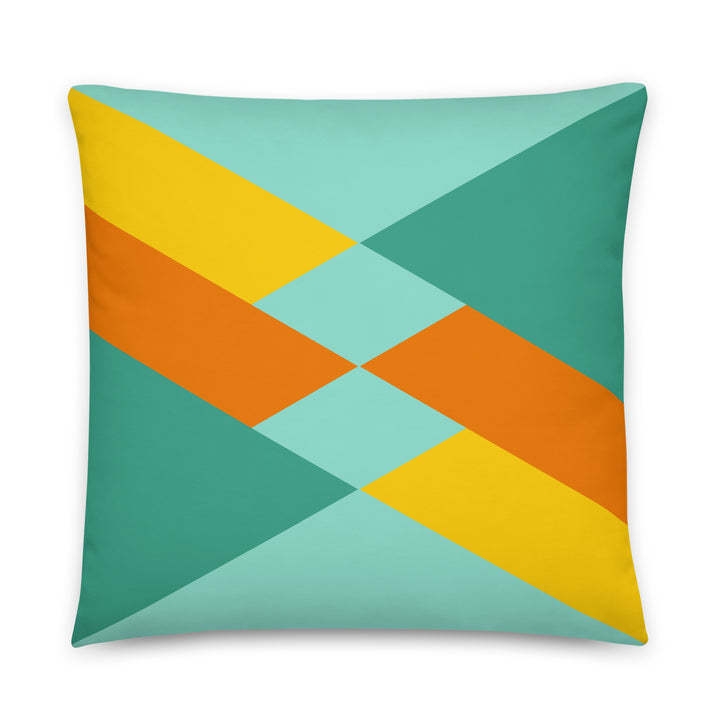 Geometric pillow.  Bright Collection.
