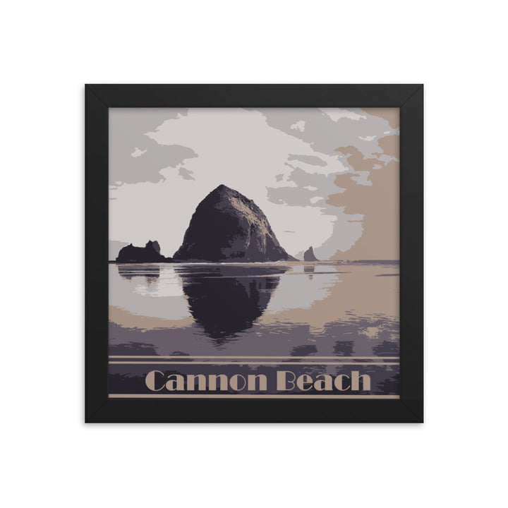 Cannon Beach Framed Travel Poster