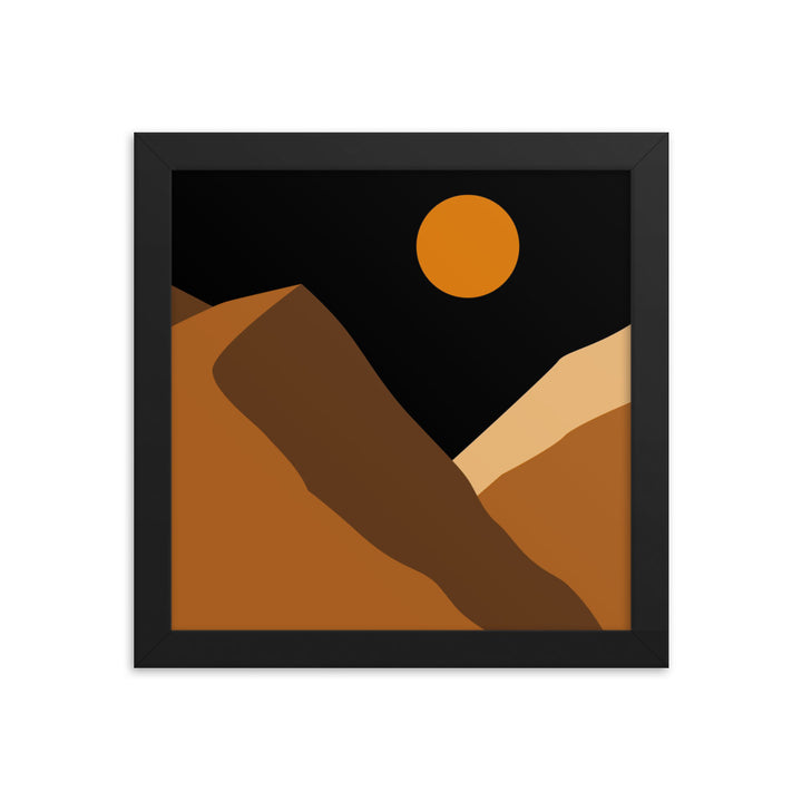 Minimalist Mountain Framed Poster