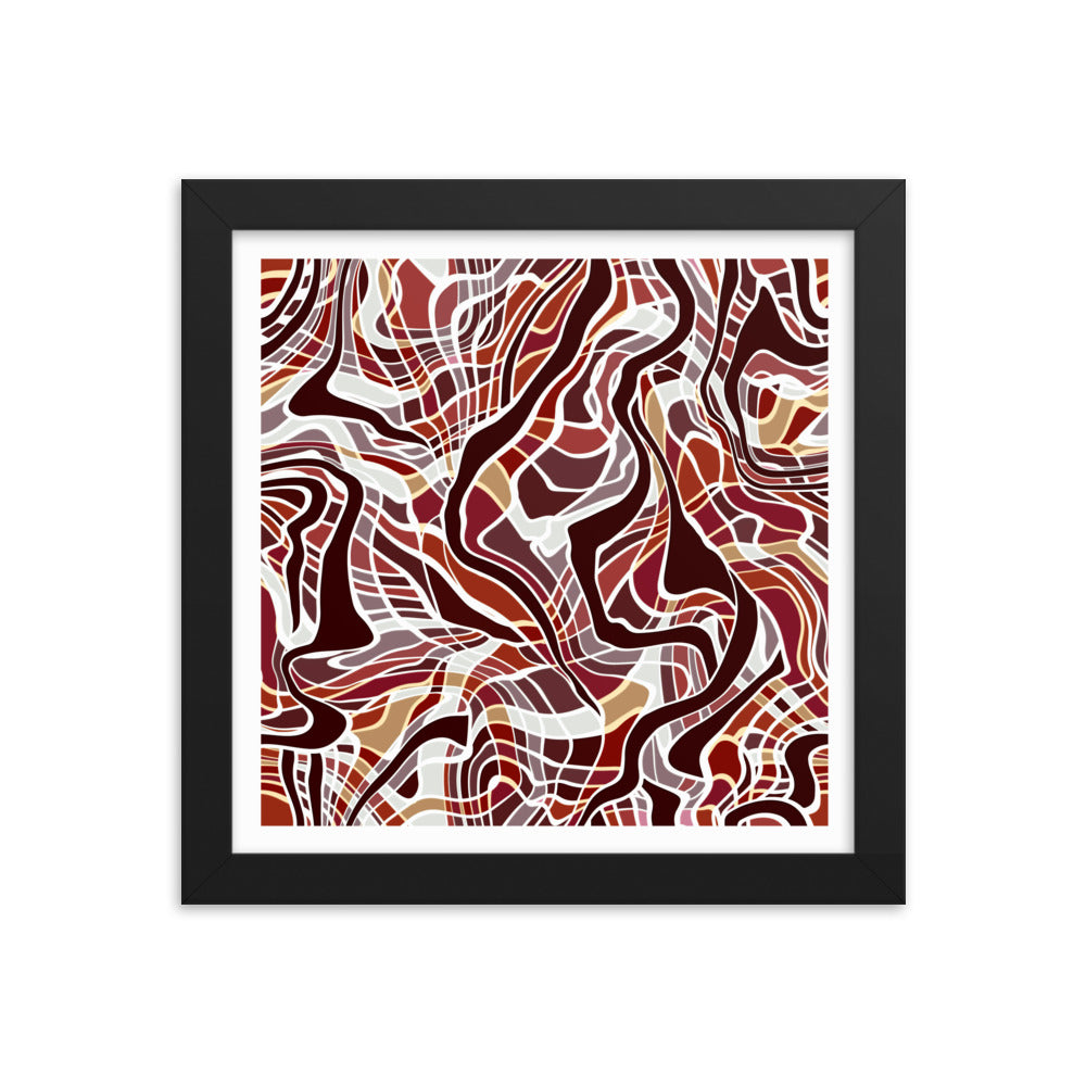 Organic Dance Framed Poster