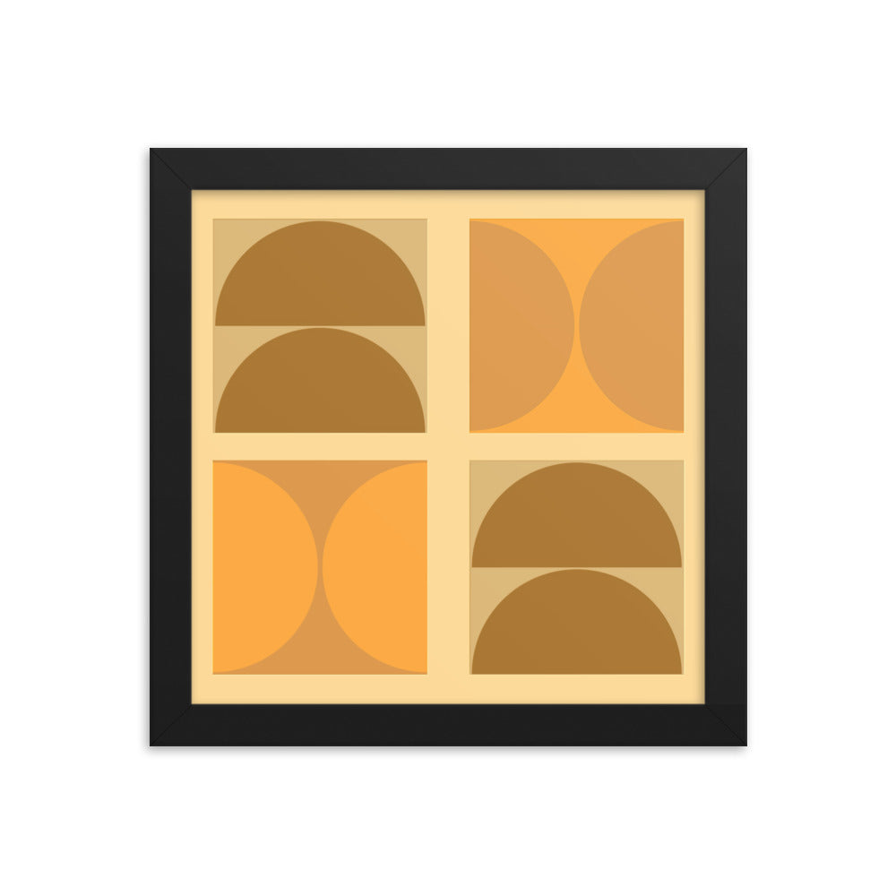 Bauhaus framed poster