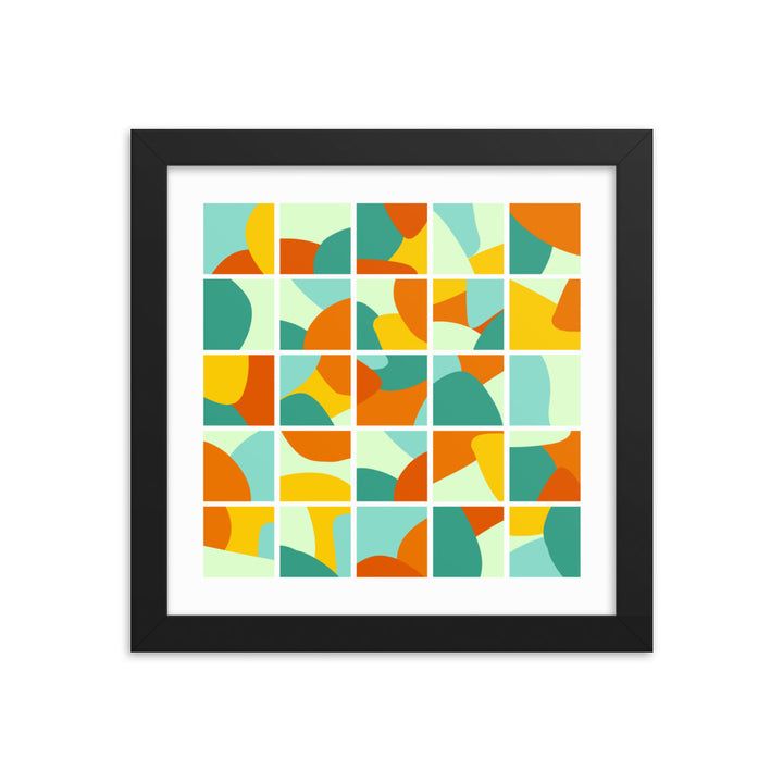 Collage Framed Poster. Bright Collection.