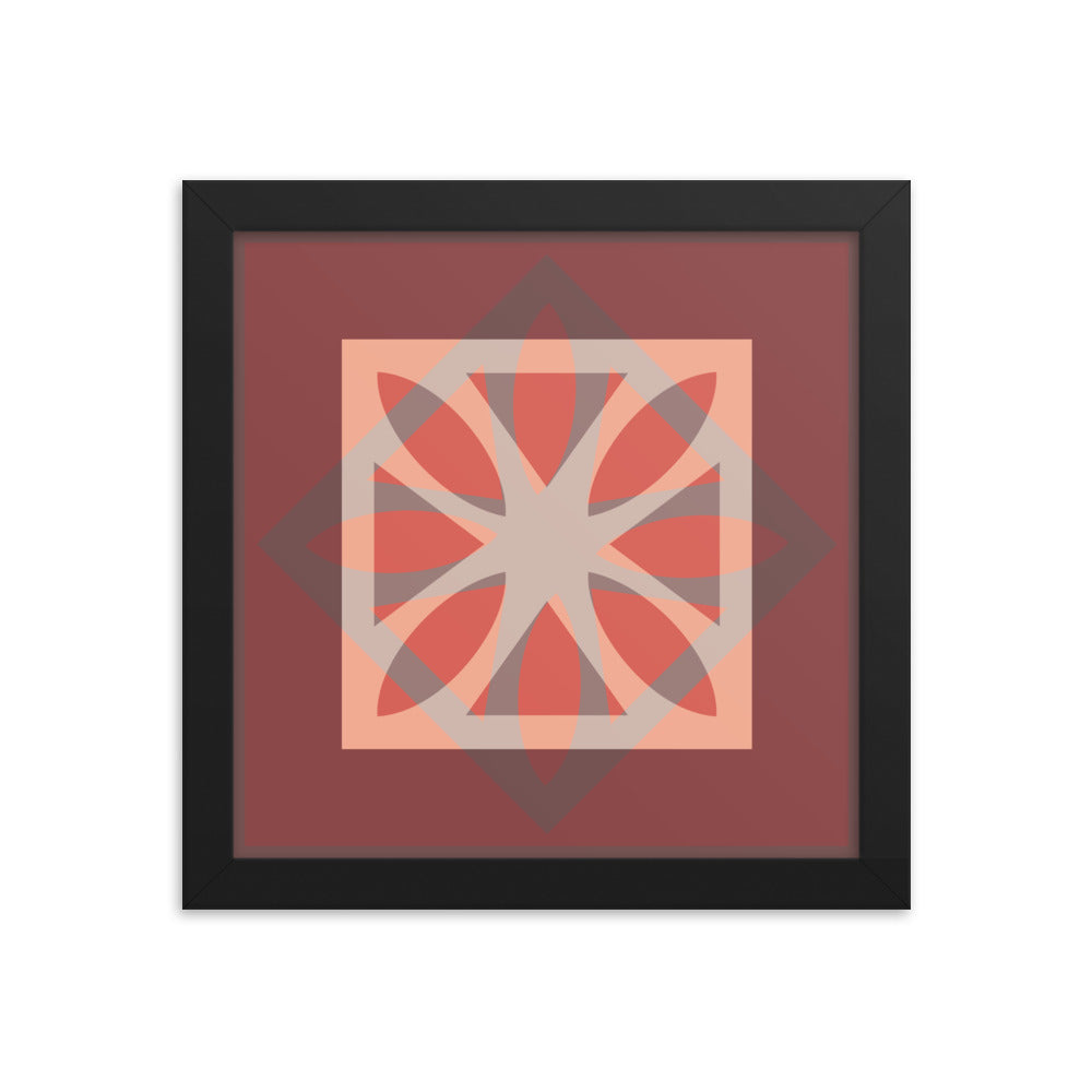 Red Framed Poster