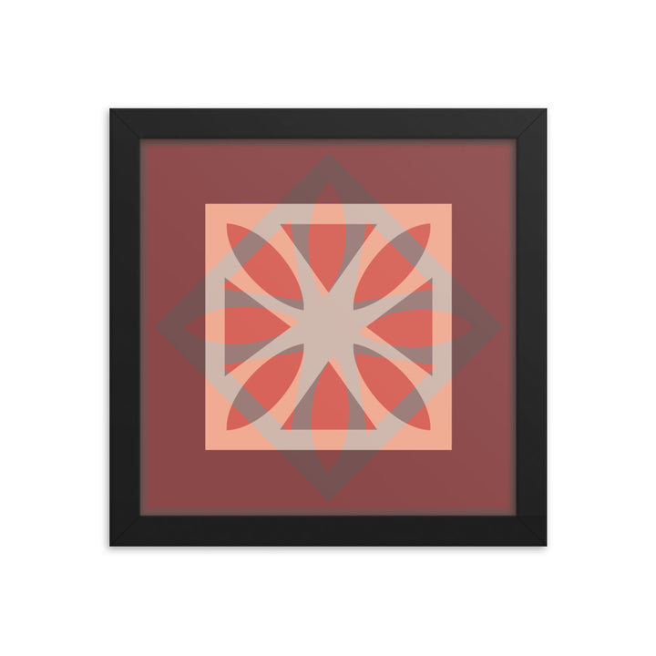 Red Framed Poster