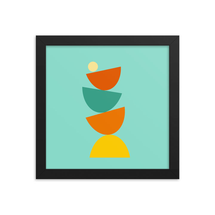 Balanced framed poster. Bright Collection.