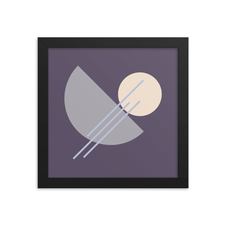 Purple Framed poster. Purple Simplicity Collection.