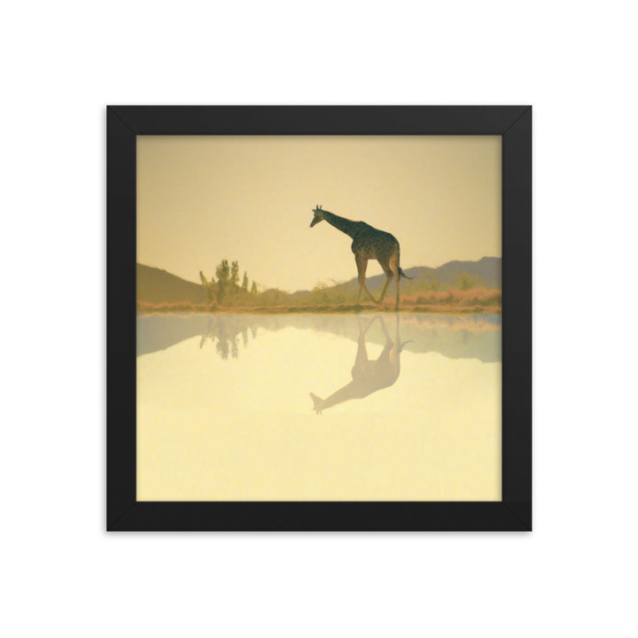 Giraffe Framed poster