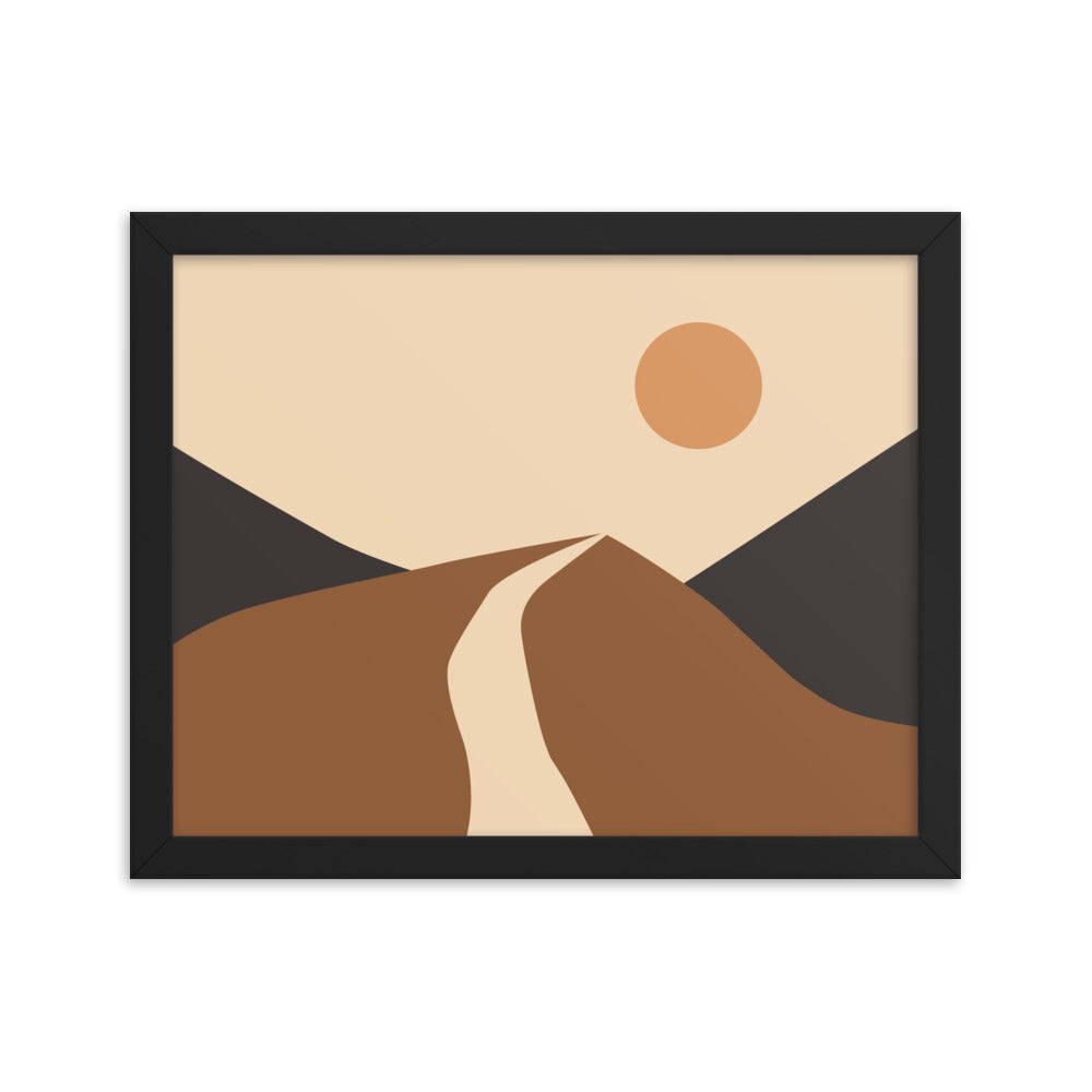 Simple Landscape Framed Poster