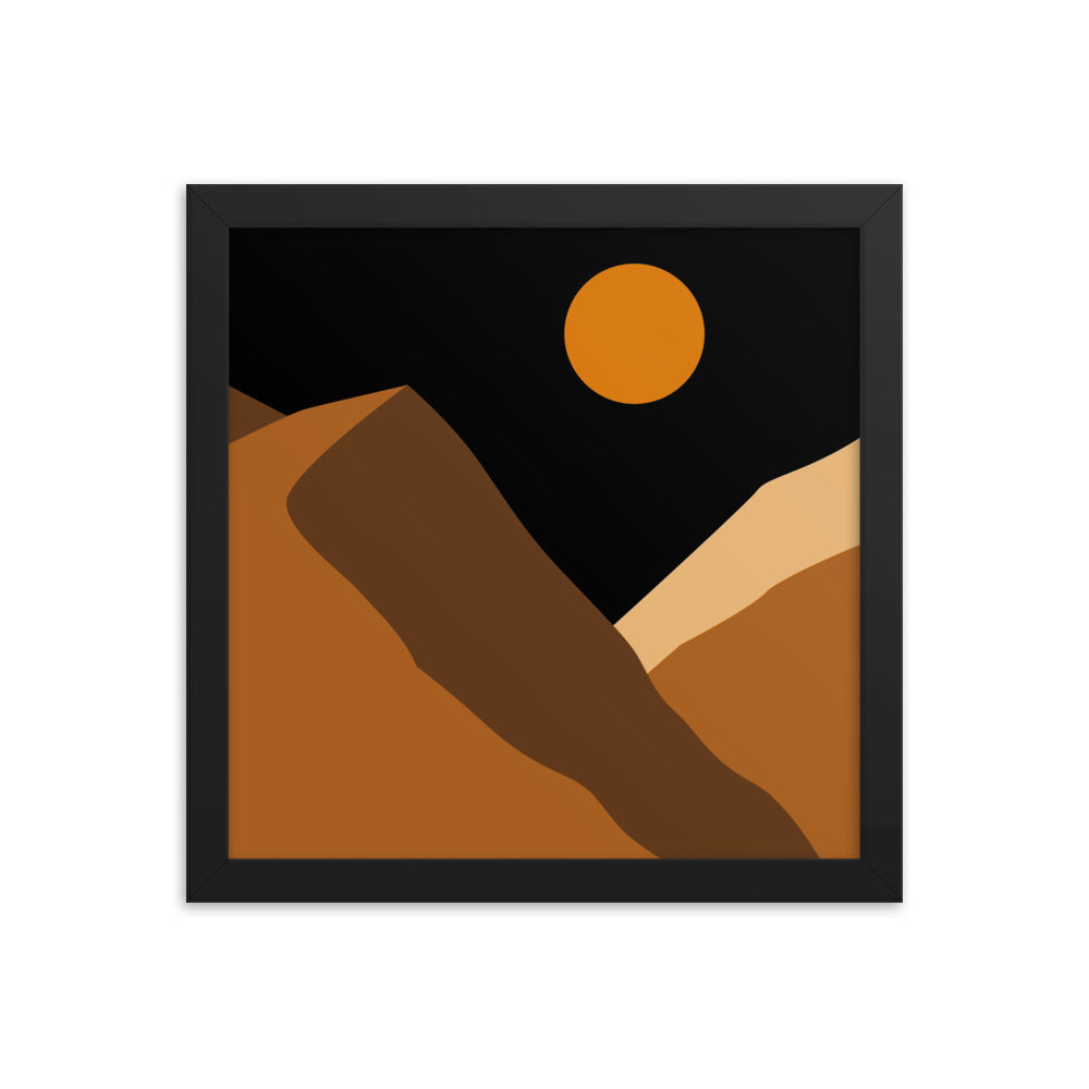 Minimalist Mountain Framed Poster