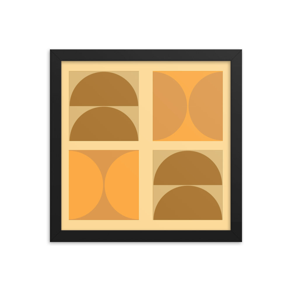 Bauhaus framed poster