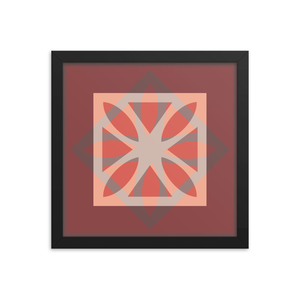 Red Framed Poster