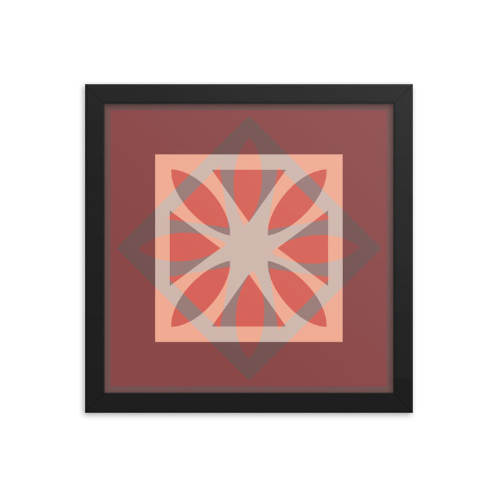 Red Framed Poster