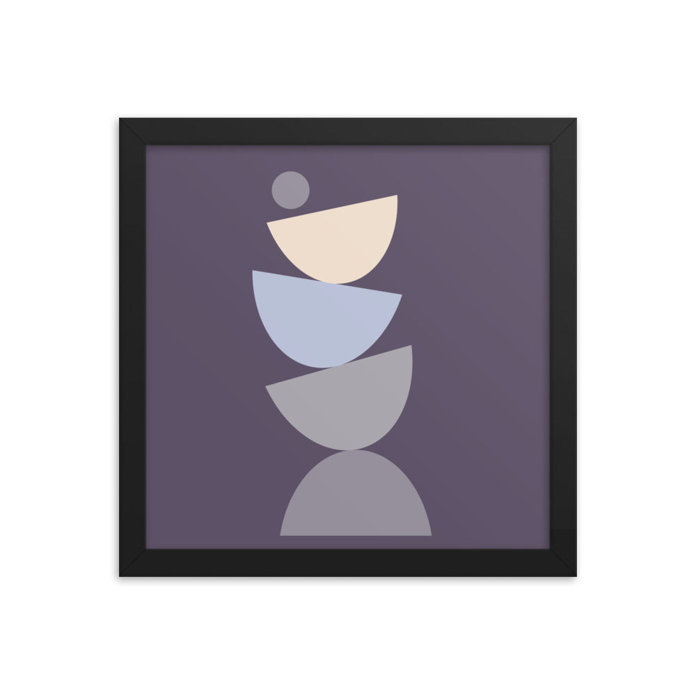 Purple Simplicity 3 Framed Poster. Purple Simplicity Collection.