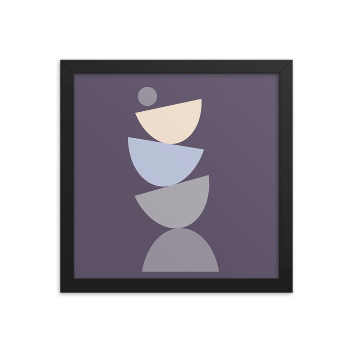 Purple Simplicity 3 Framed Poster. Purple Simplicity Collection.