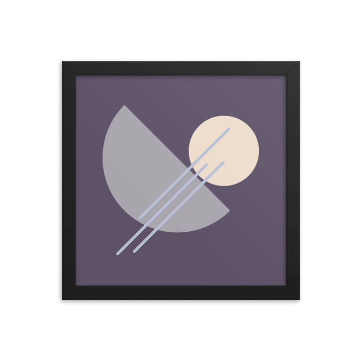 Purple Framed poster. Purple Simplicity Collection.