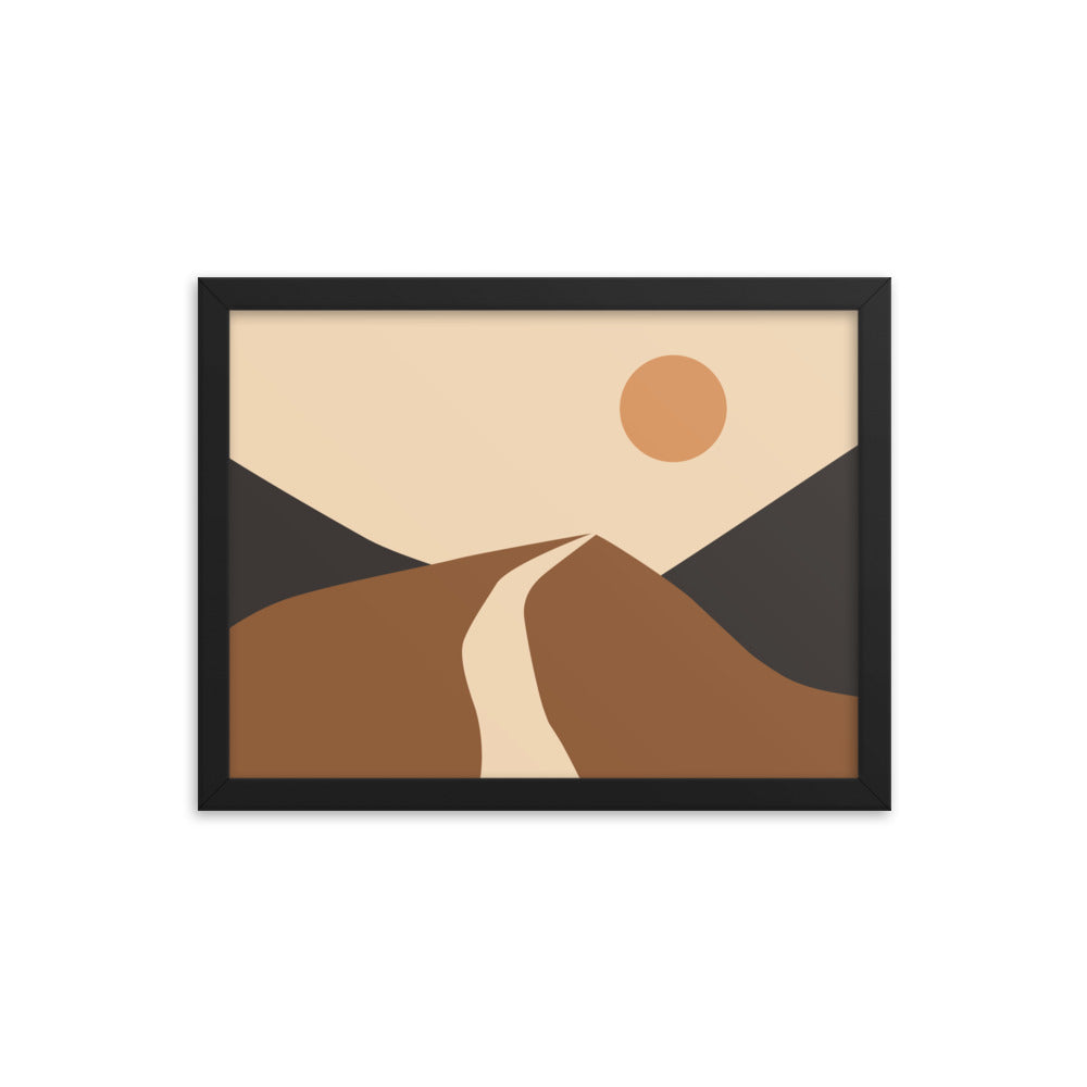 Simple Landscape Framed Poster