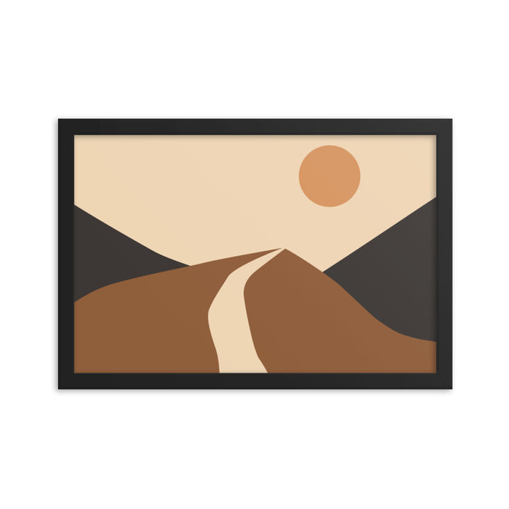 Simple Landscape Framed Poster