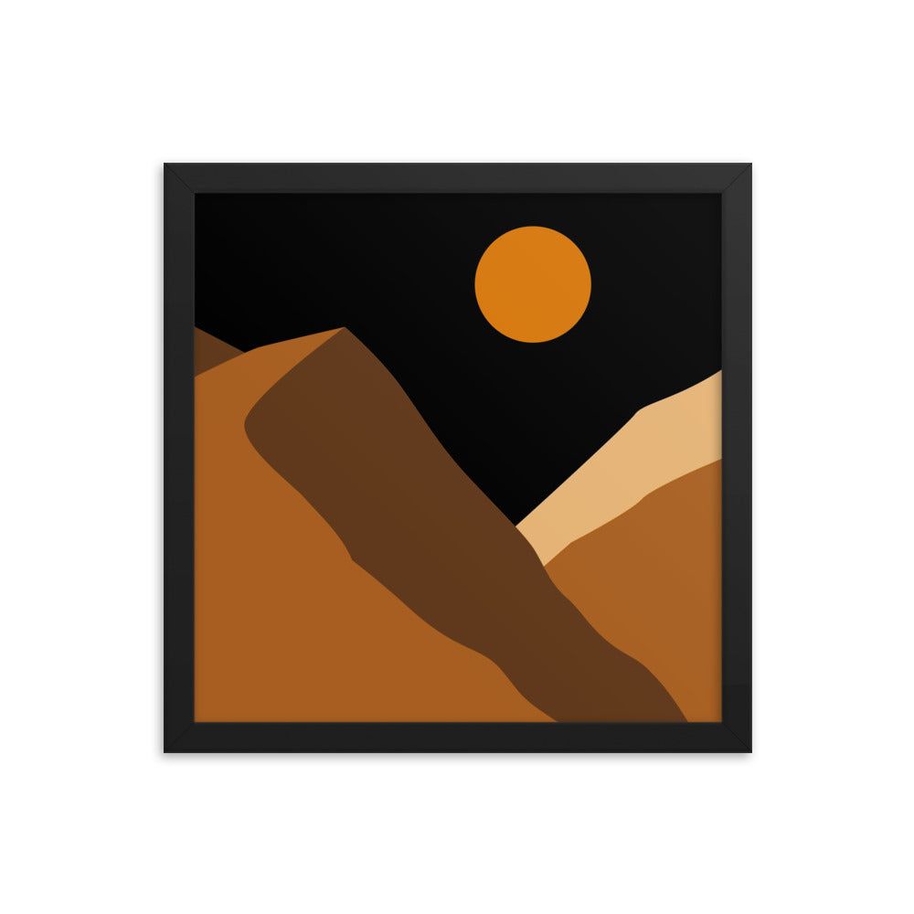 Minimalist Mountain Framed Poster