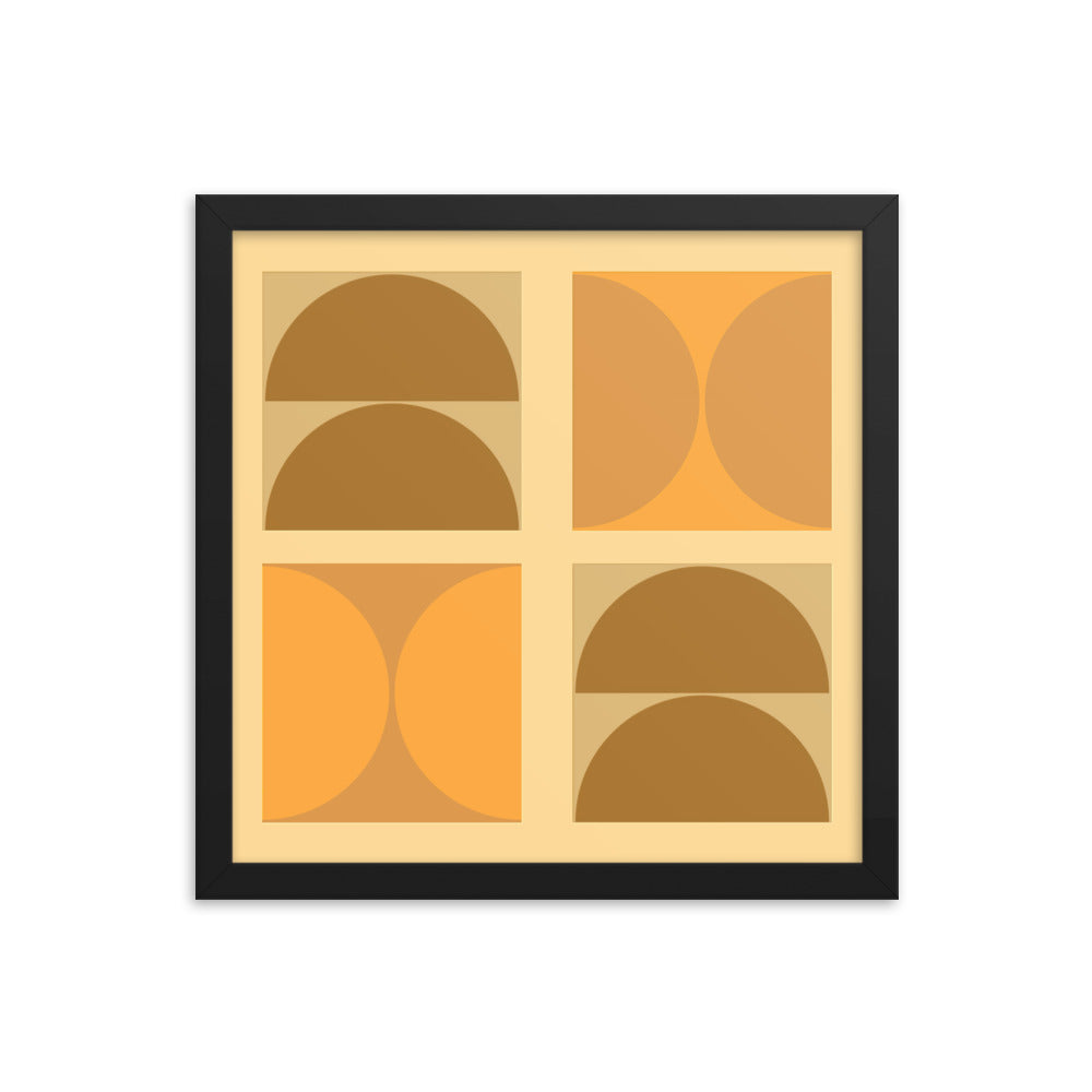 Bauhaus framed poster