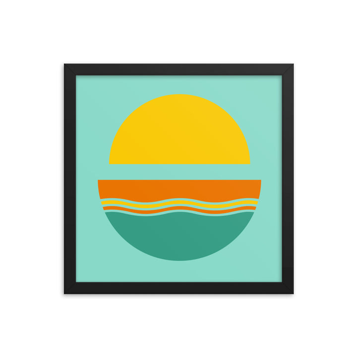 Beach Vibes framed poster. Bright Collection.