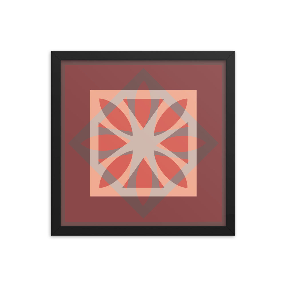 Red Framed Poster