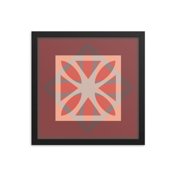 Red Framed Poster