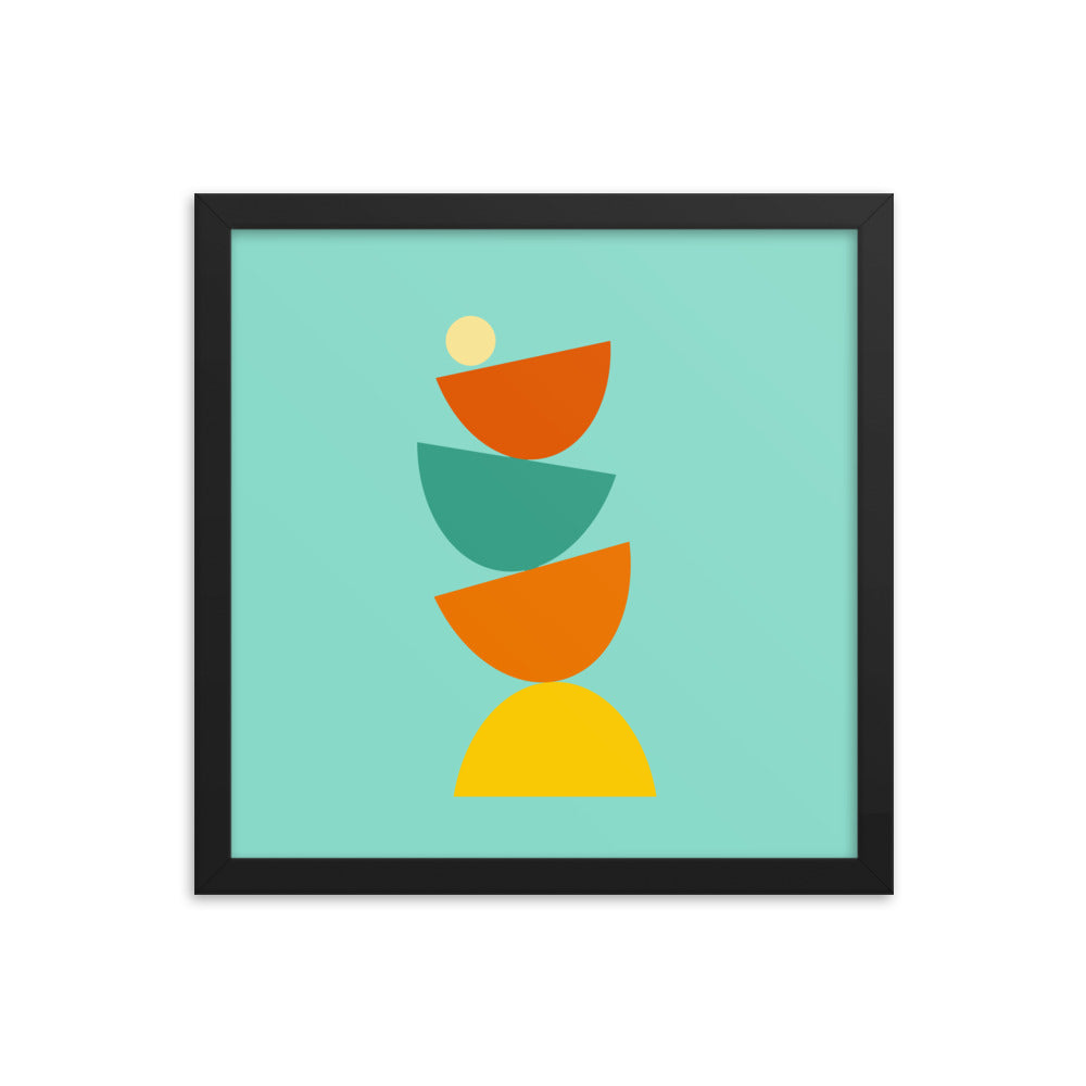 Balanced framed poster. Bright Collection.