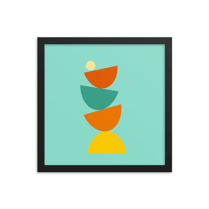 Balanced framed poster. Bright Collection.
