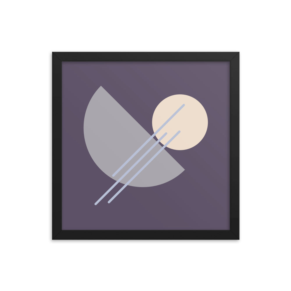 Purple Framed poster. Purple Simplicity Collection.
