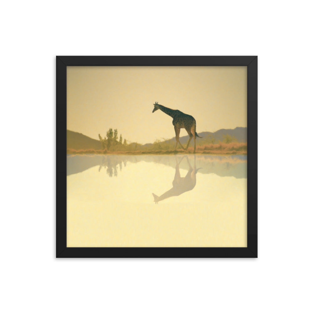 Giraffe Framed poster