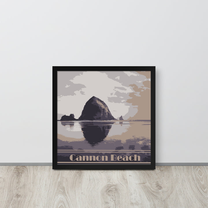 Cannon Beach Framed Travel Poster