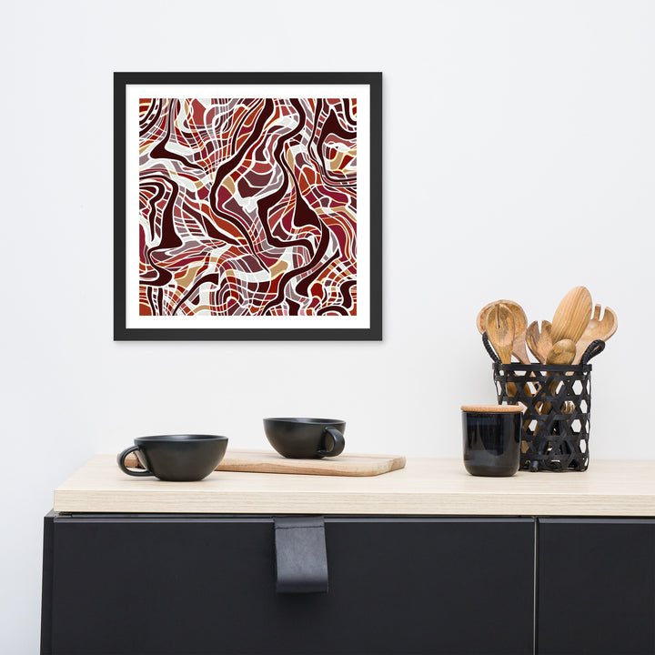 Organic Dance Framed Poster