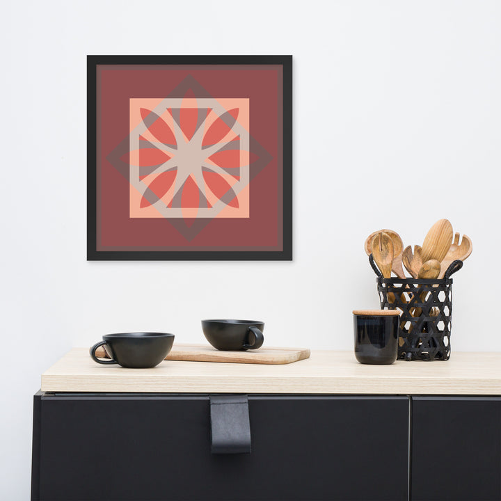 Red Framed Poster