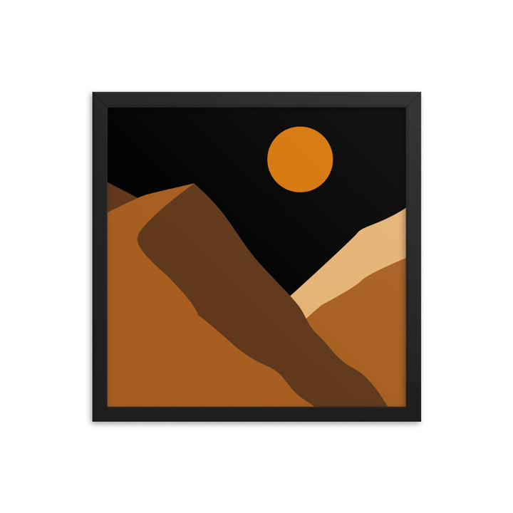 Minimalist Mountain Framed Poster