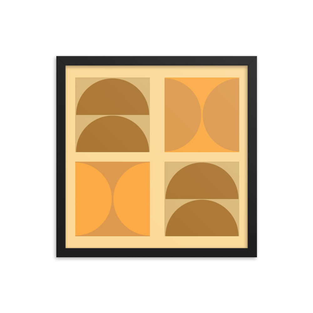 Bauhaus framed poster