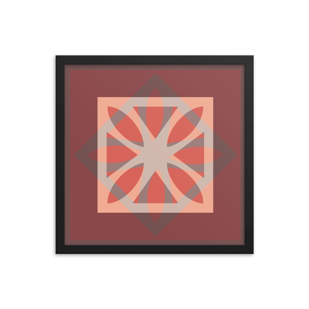 Red Framed Poster