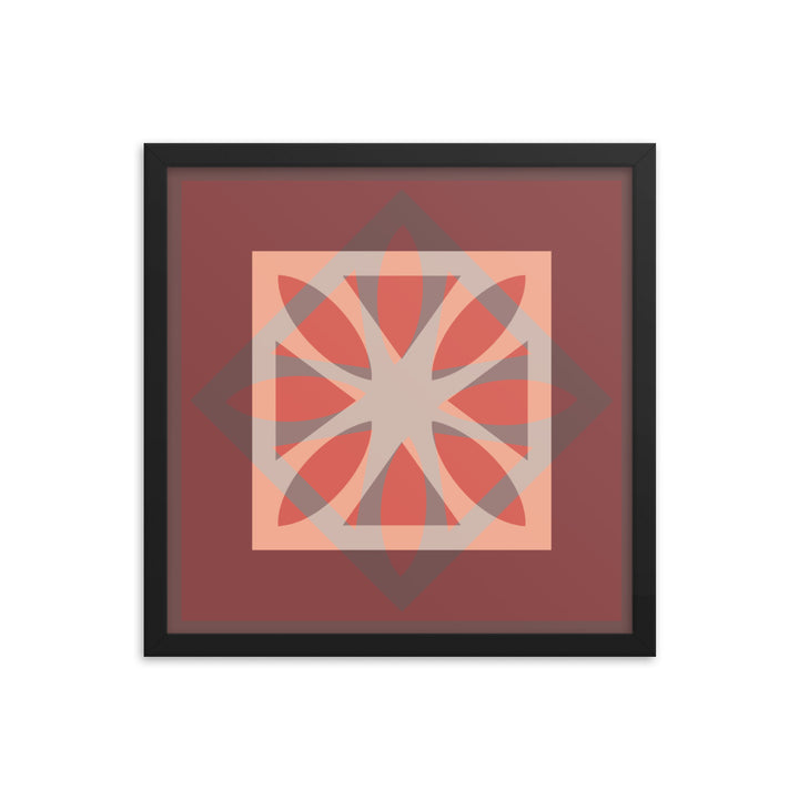 Red Framed Poster