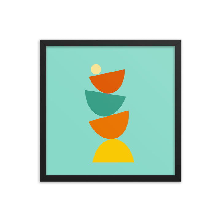 Balanced framed poster. Bright Collection.