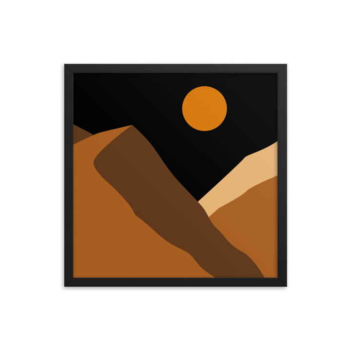 Minimalist Mountain Framed Poster