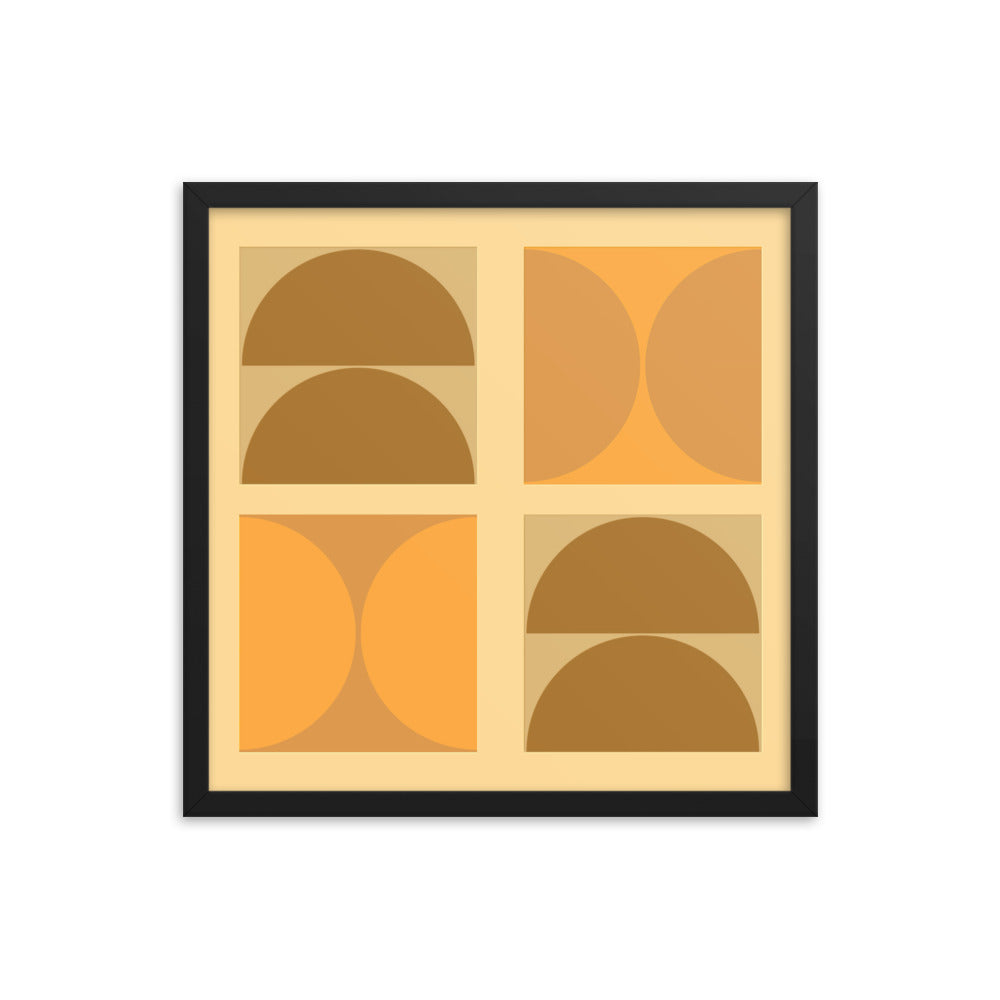 Bauhaus framed poster