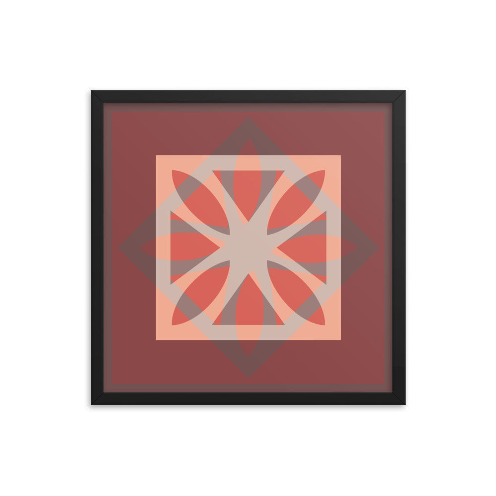 Red Framed Poster