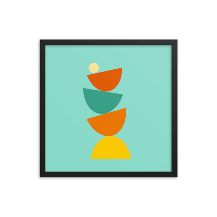 Balanced framed poster. Bright Collection.