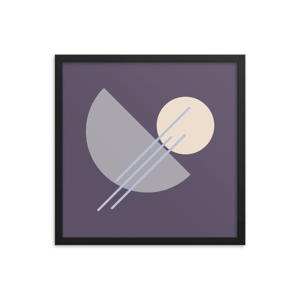 Purple Framed poster. Purple Simplicity Collection.