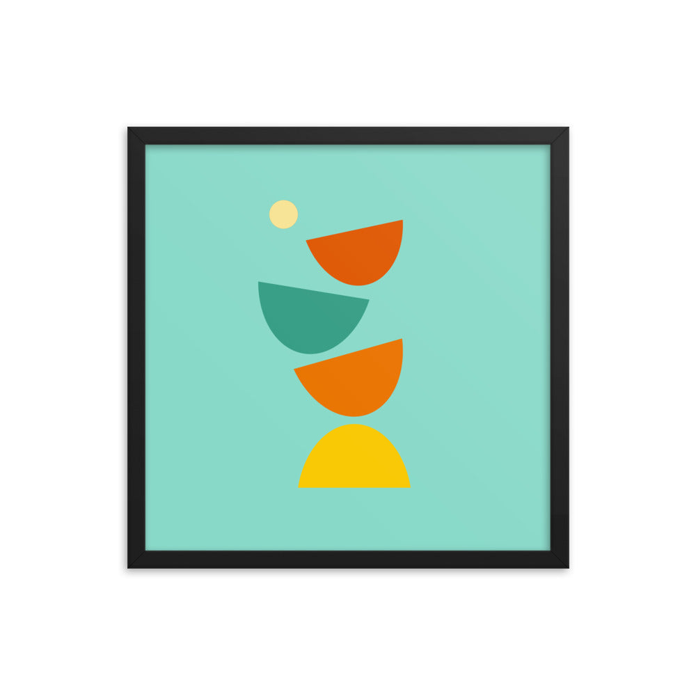 "Flying Apart" Framed poster. Bright Collection.