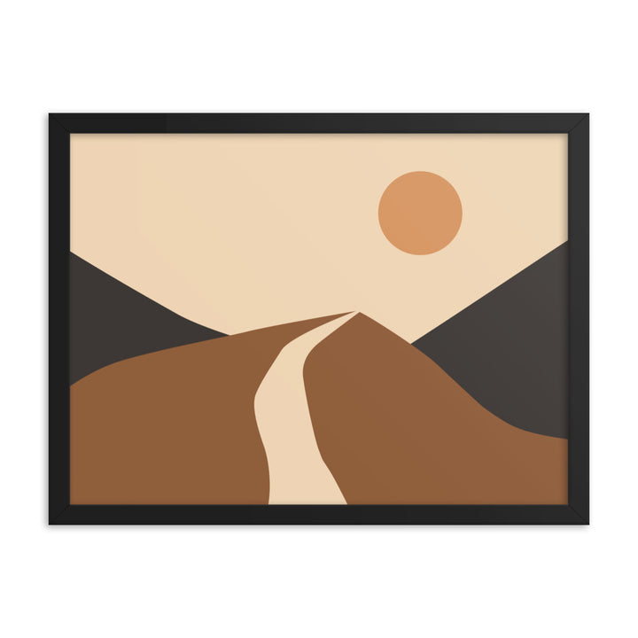 Simple Landscape Framed Poster