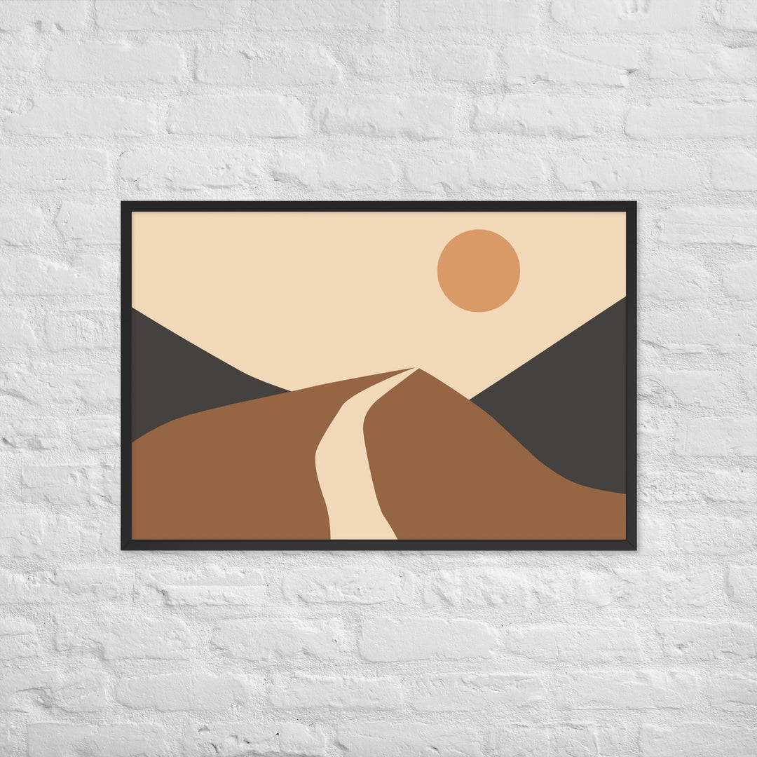 Simple Landscape Framed Poster