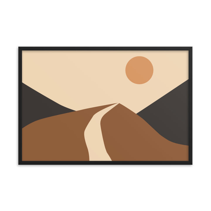 Simple Landscape Framed Poster