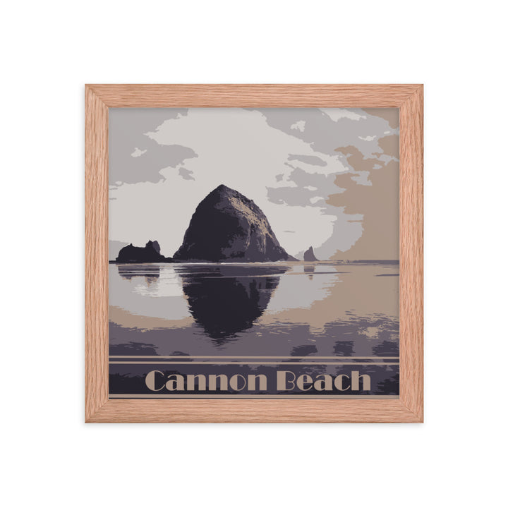 Cannon Beach Framed Travel Poster